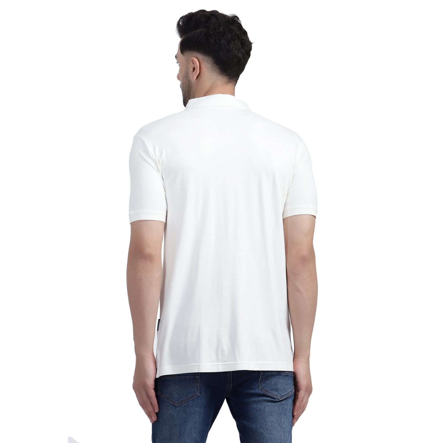 SWNCK Earthen Cream Men's Polo T-Shirt in Bamboo