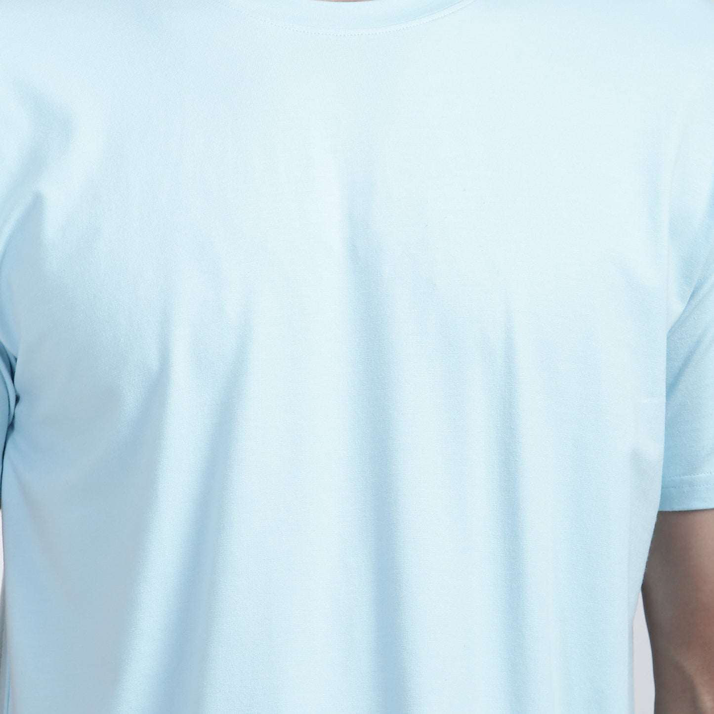 SWNCK Cerulian Blue Unisex Crew Neck T-Shirt in Bamboo