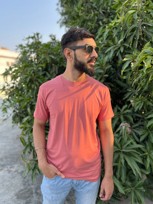 SWNCK Brick Red Unisex Crew Neck T-Shirt in Bamboo