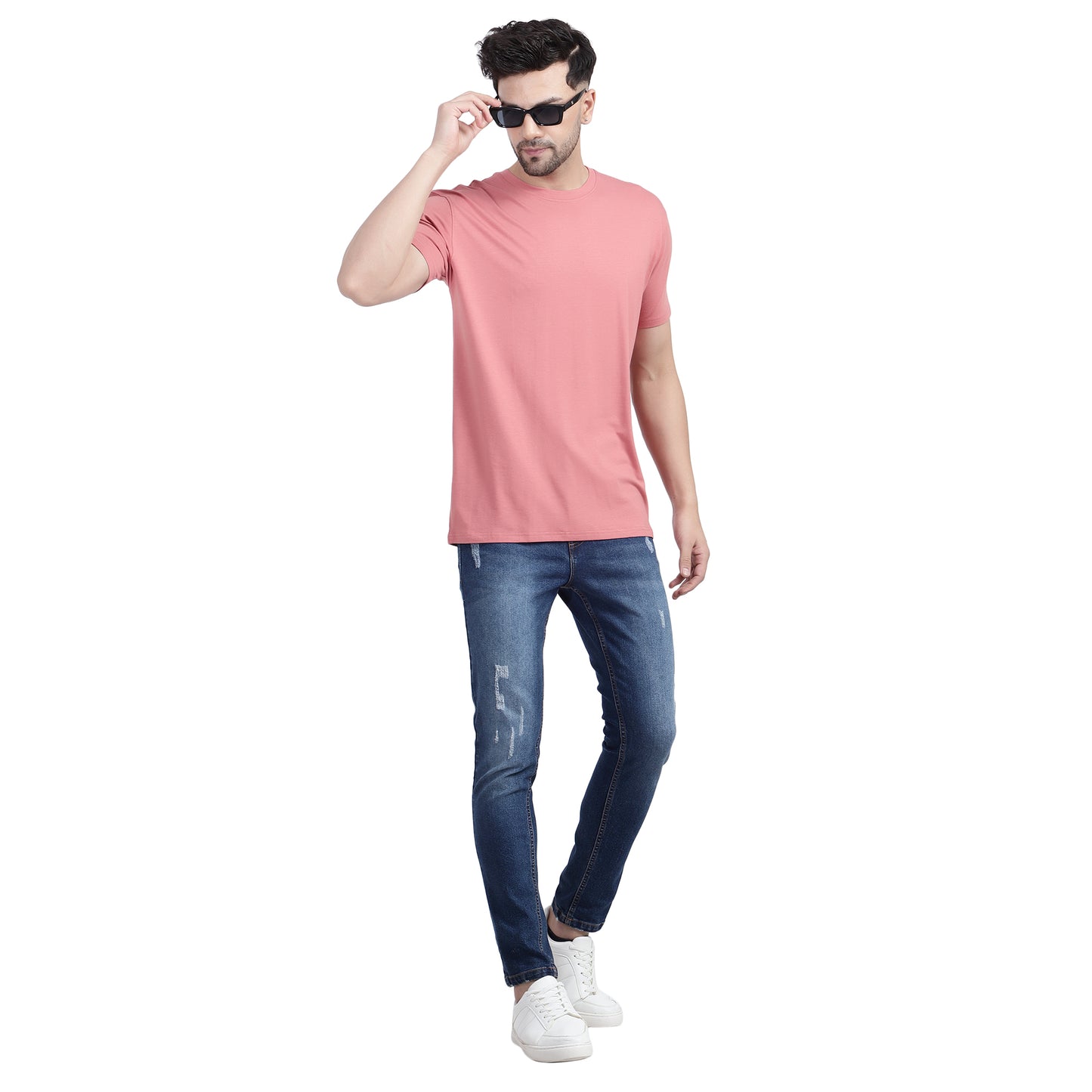 SWNCK Brick Red Unisex Crew Neck T-Shirt in Bamboo