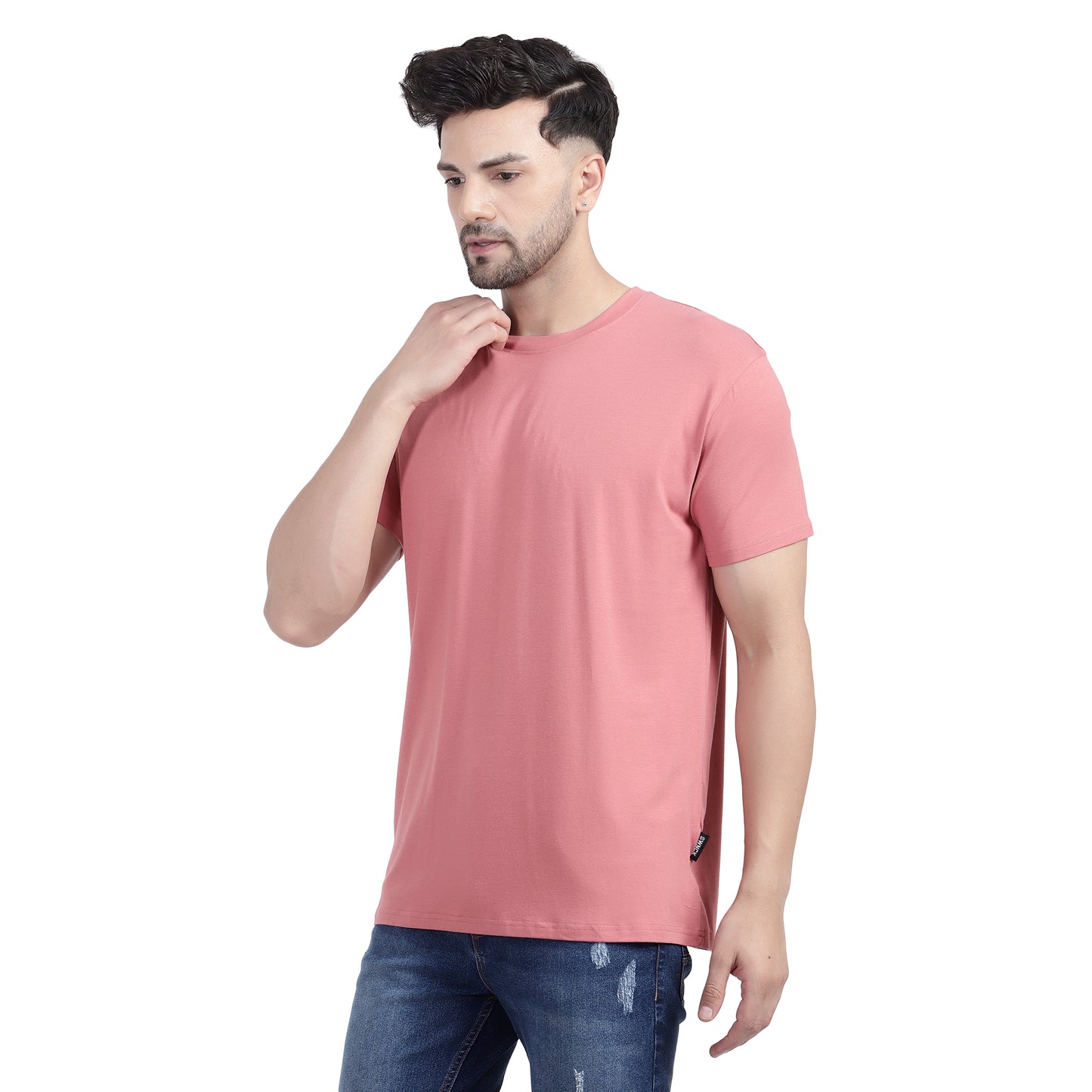 SWNCK Brick Red Unisex Crew Neck T-Shirt in Bamboo
